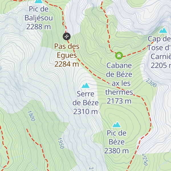 Map of Serre de Béze