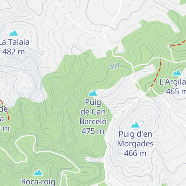 Map of Puig de Can Barceló