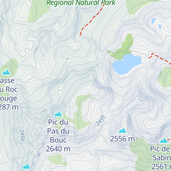 Map of Pic du Pas de Bouc