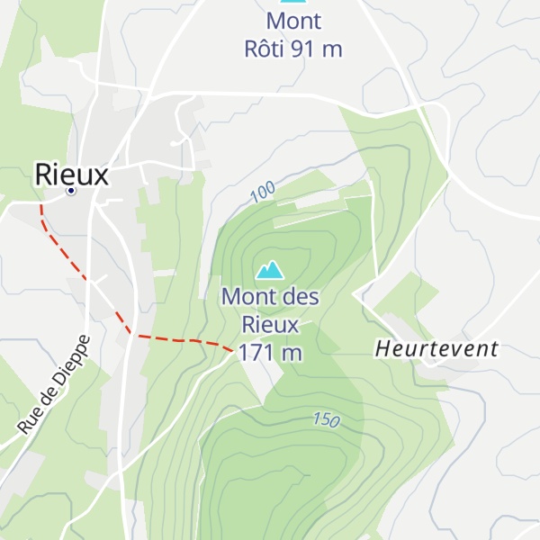 Map of Mont des Rieux