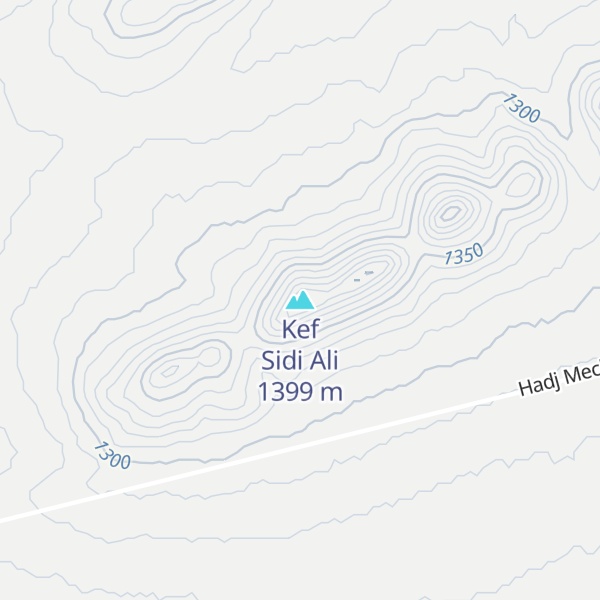 Map of Kef Sidi Ali