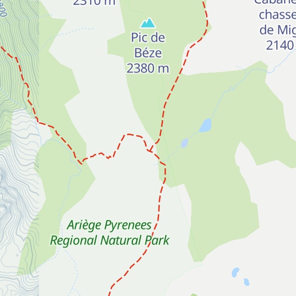 Map of Cabane de La Unarde - ax les thermes