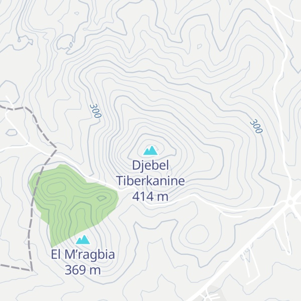 Map of Djebel Tiberkanine