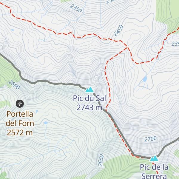 Map of Pic du Sal