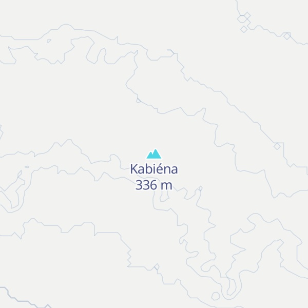 Map of Kabiéna