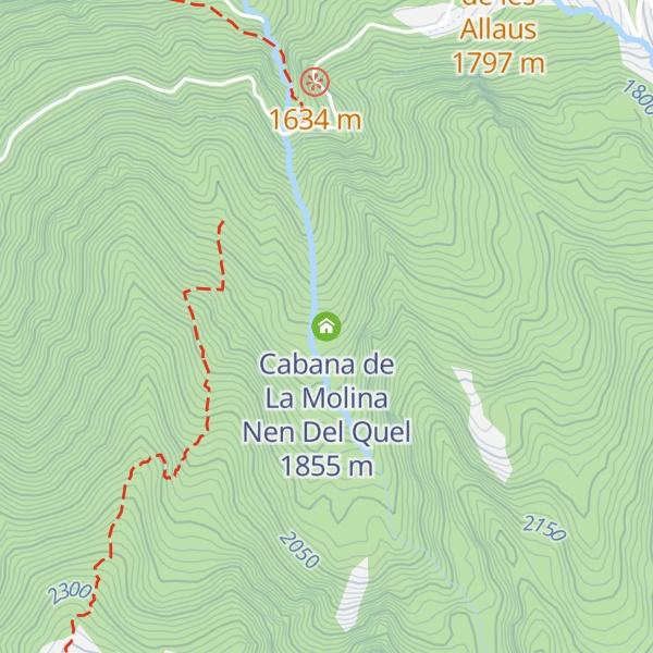 Map of Cabana de La Molina Nen Del Quel