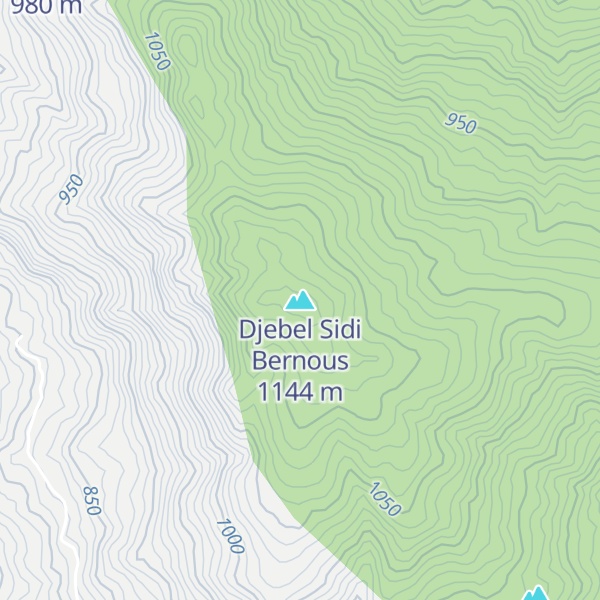 Map of Djebel Sidi Bernous