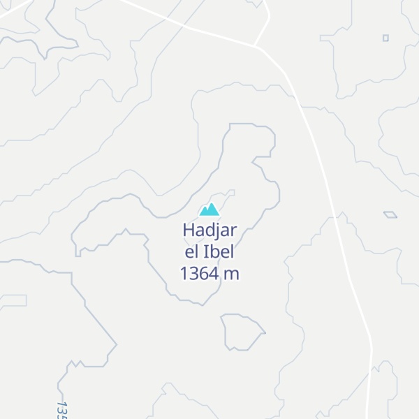 Map of Hadjar el Ibel