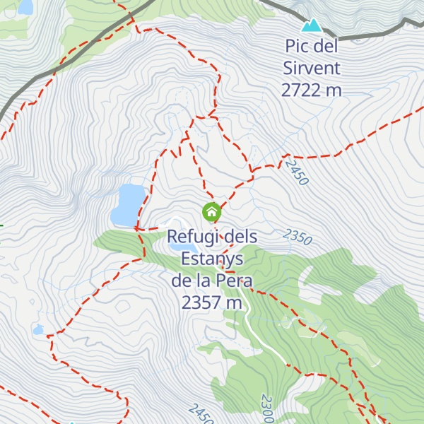 Map of Refugi dels Estanys de la Pera