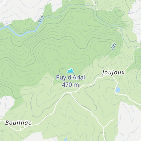 Map of Puy d'Arial