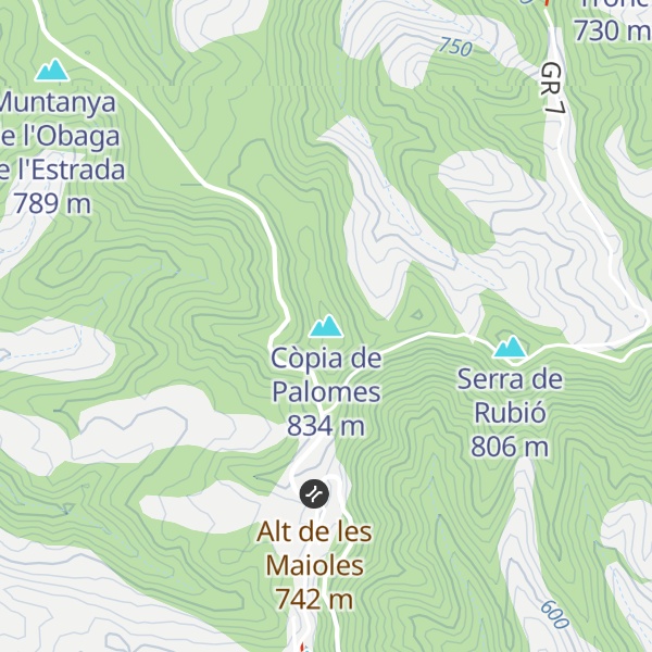 Map of Còpia de Palomes