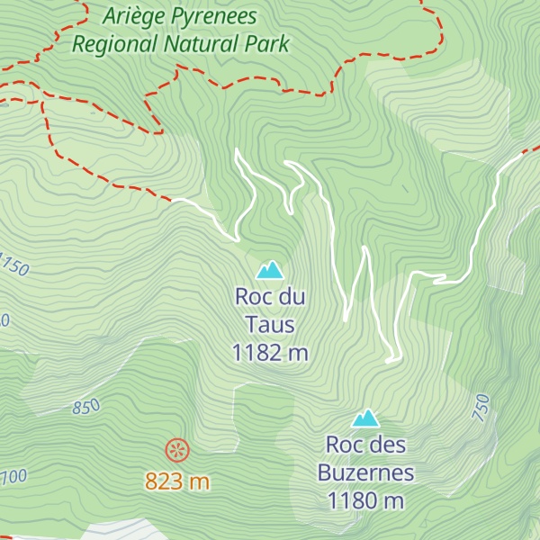 Map of Roc du Taus