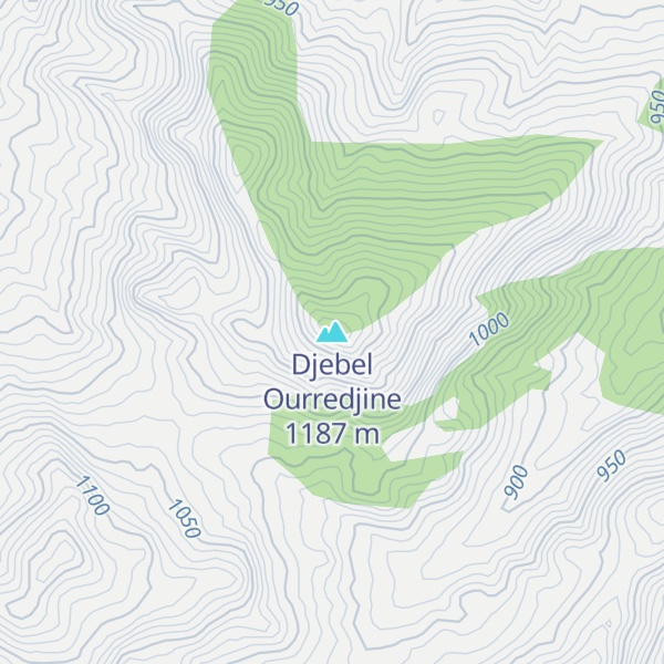 Map of Djebel Ourredjine