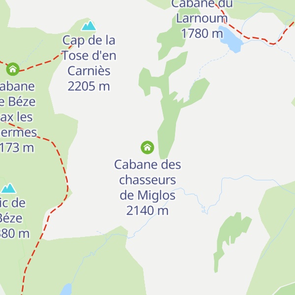 Map of Cabane des chasseurs de Miglos