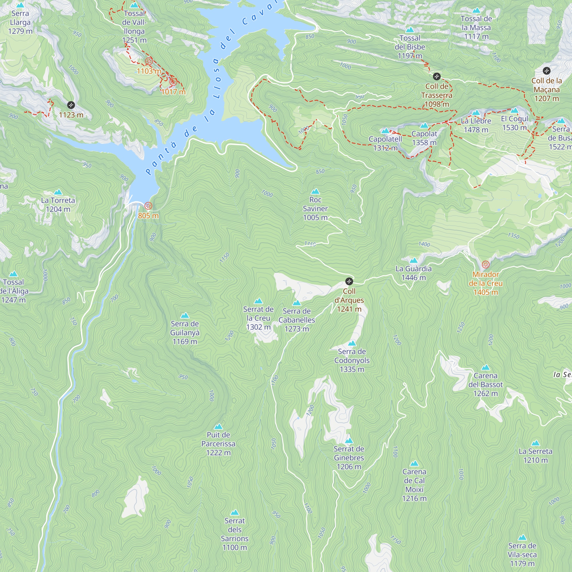 Cabanelles map
