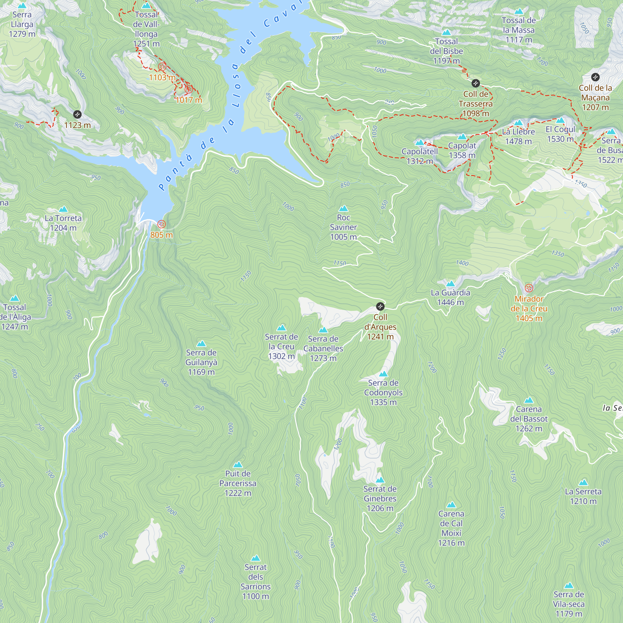 Cabanelles map