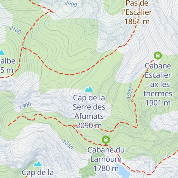 Map of Cap de la Serre des Afumats