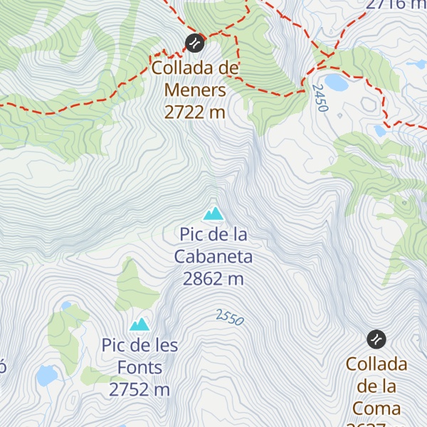 Map of Pic de la Cabaneta
