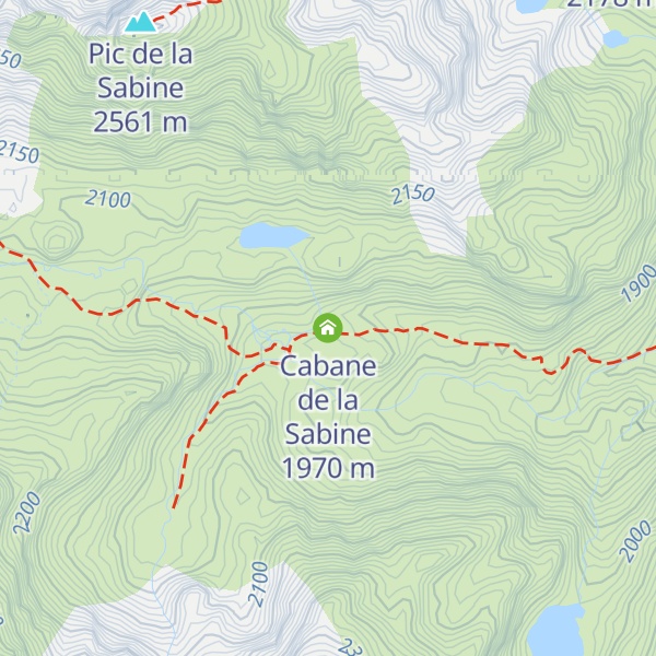Map of Cabane de la Sabine
