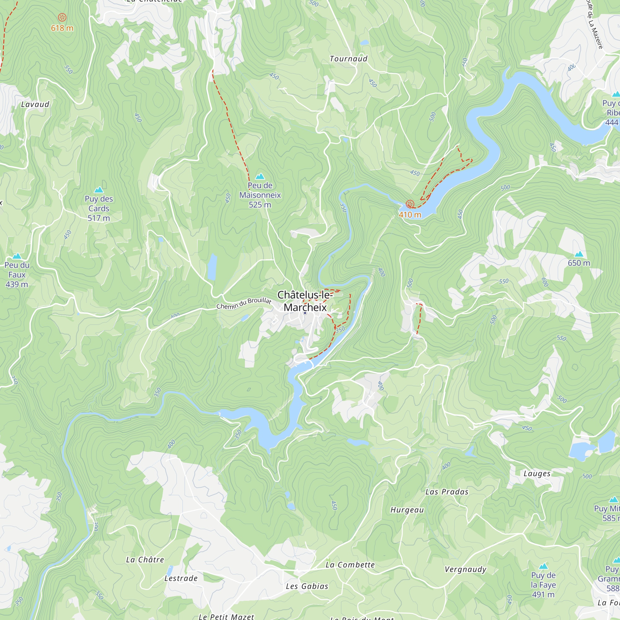 Gîte d'étape map