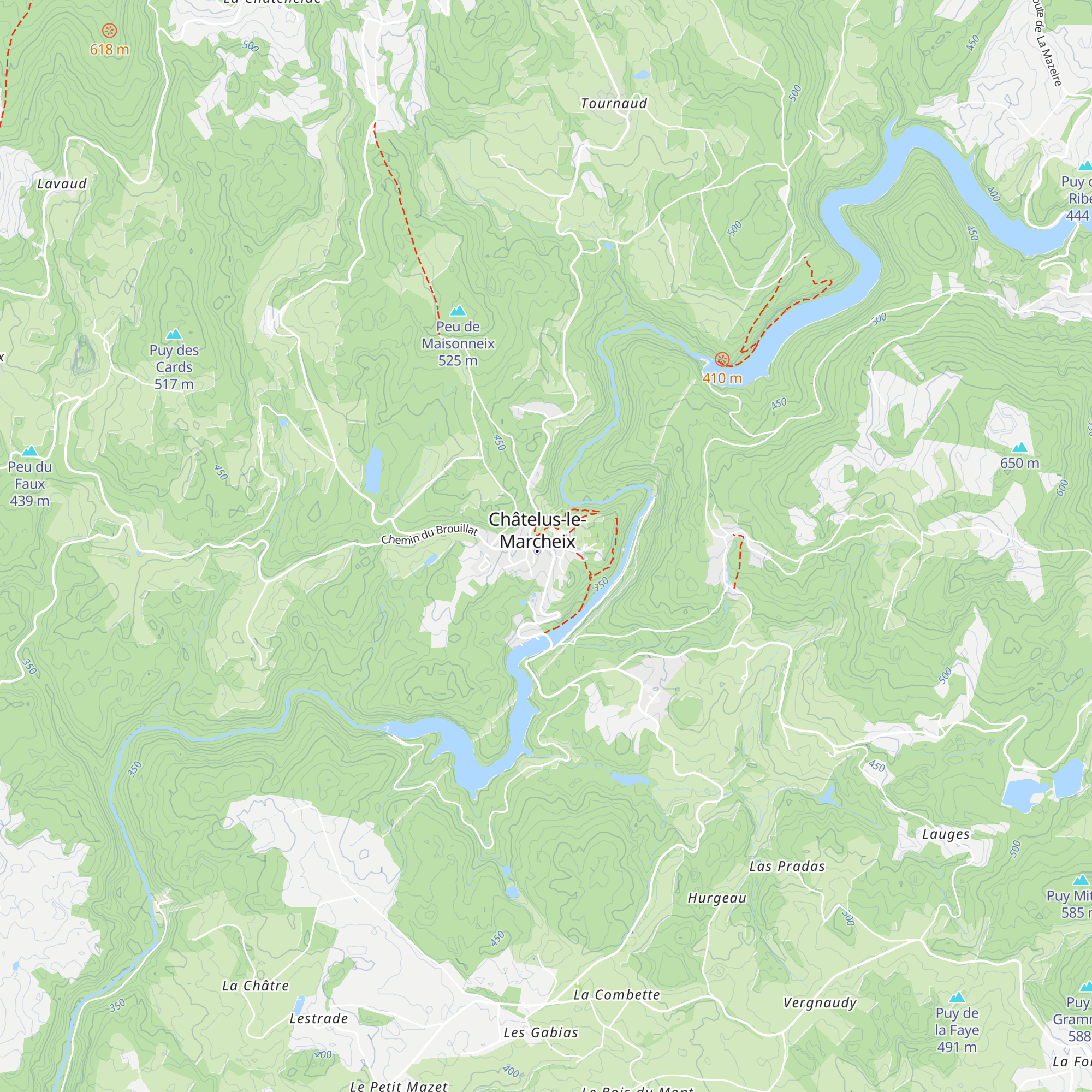 Gîte d'étape map