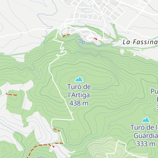 Map of Turó de l'Artiga