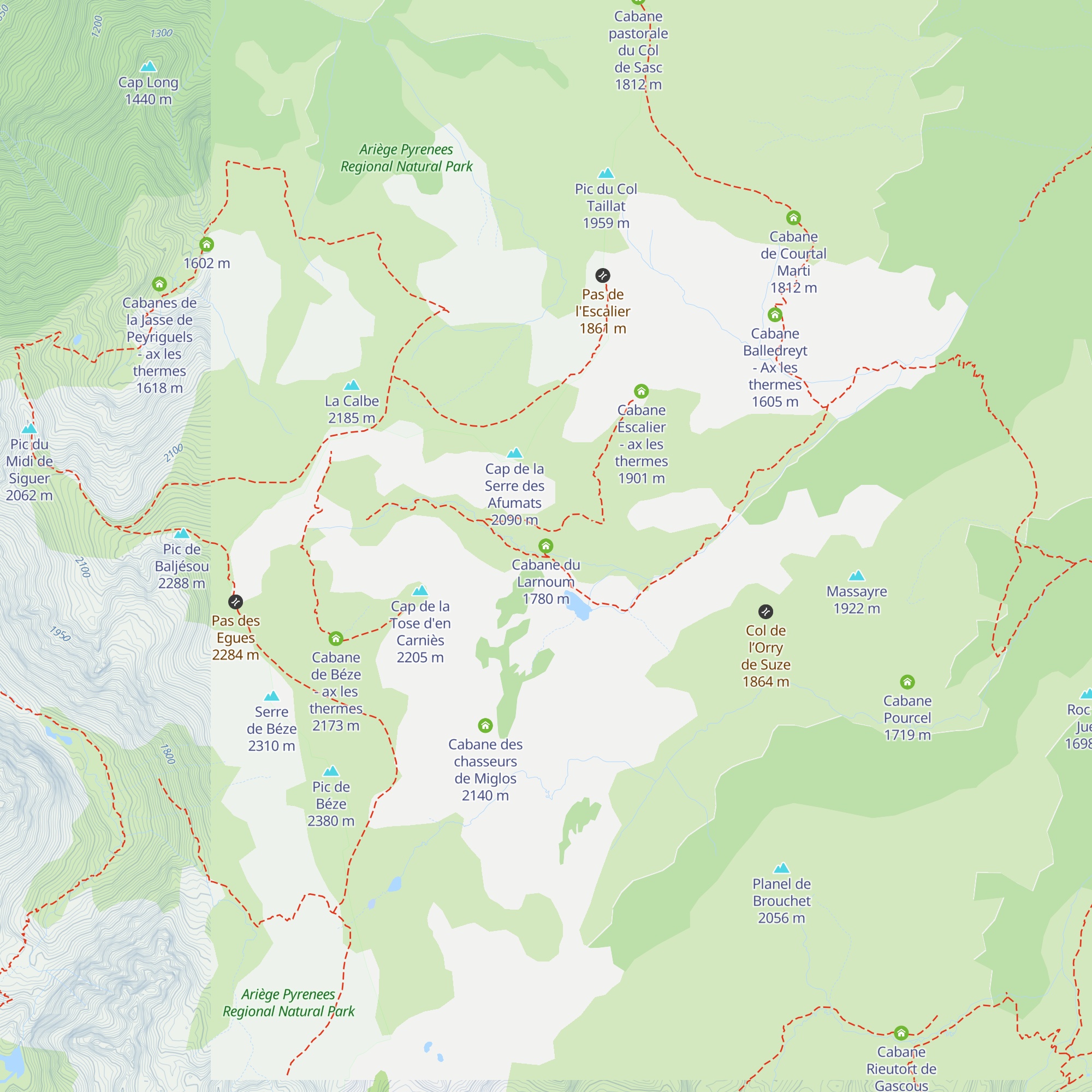 Cabane du Larnoum map