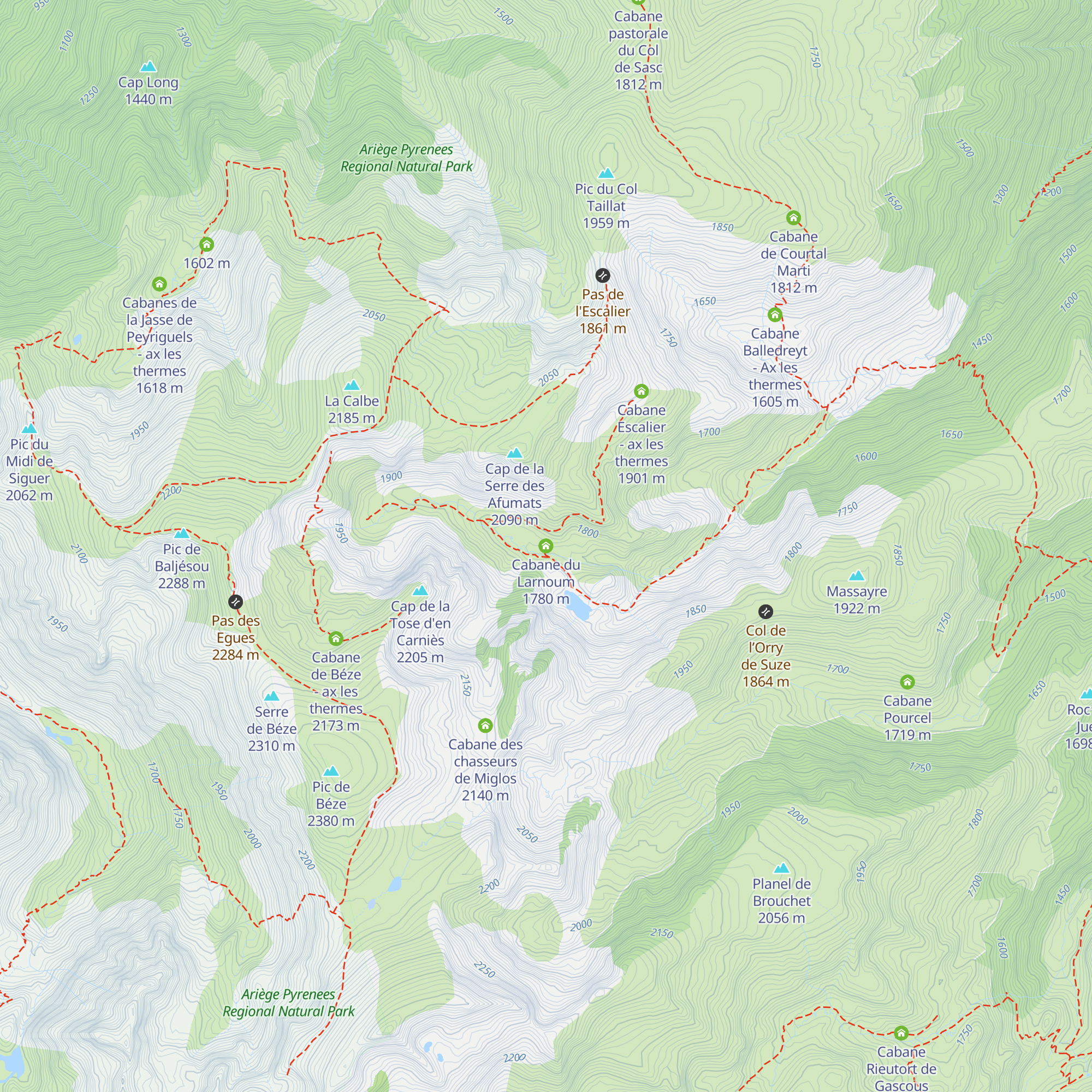Cabane du Larnoum map