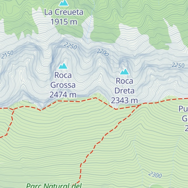 Map of Roca del Mig
