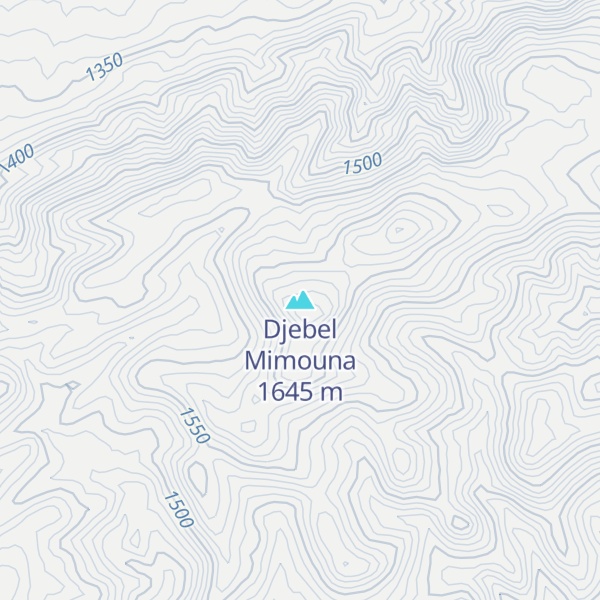 Map of Djebel Mimouna