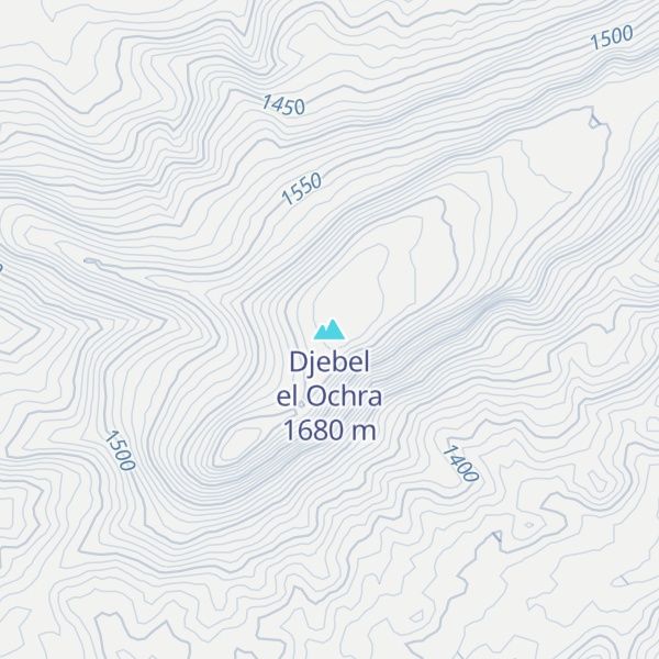 Map of Djebel el Ochra