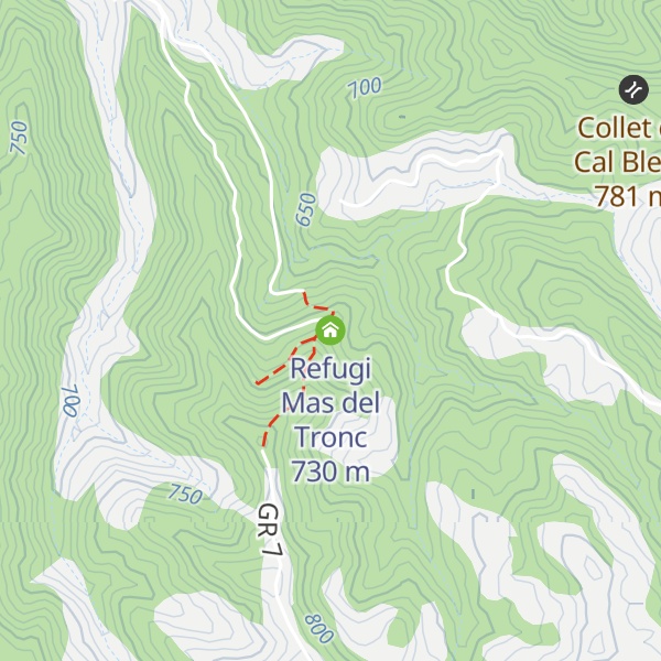 Map of Refugi Mas del Tronc