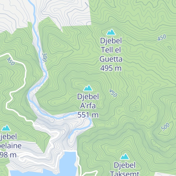 Map of Djebel A’rfa