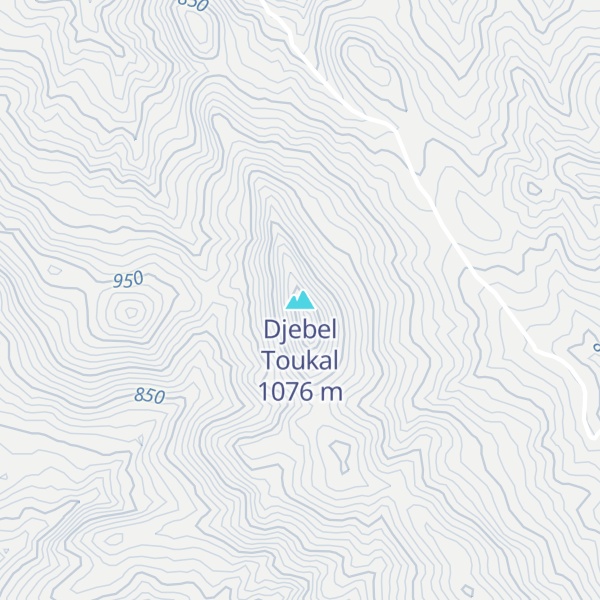 Map of Djebel Toukal