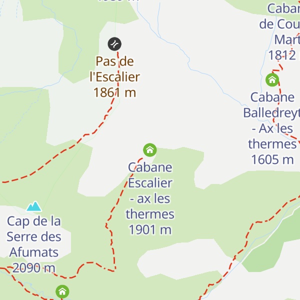 Map of Cabane Escalier - ax les thermes