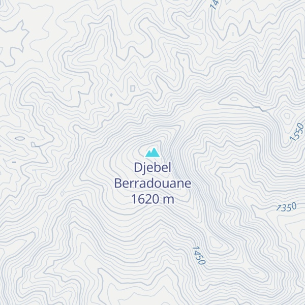 Map of Djebel Berradouane