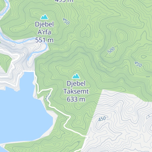 Map of Djebel Taksemt