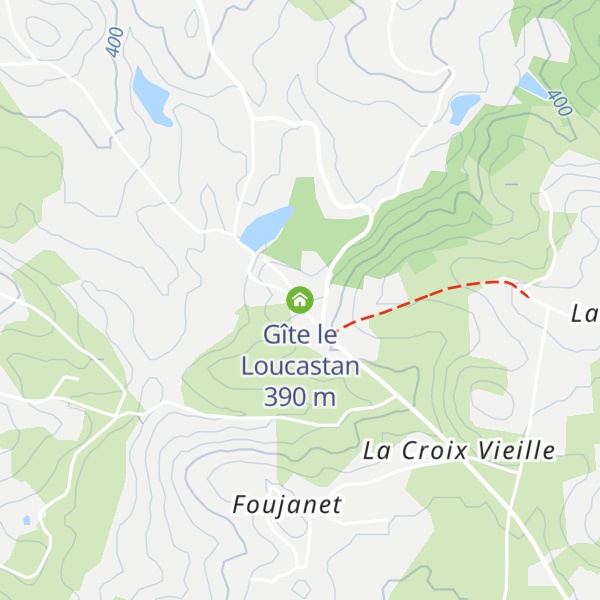 Map of Gîte le Loucastan