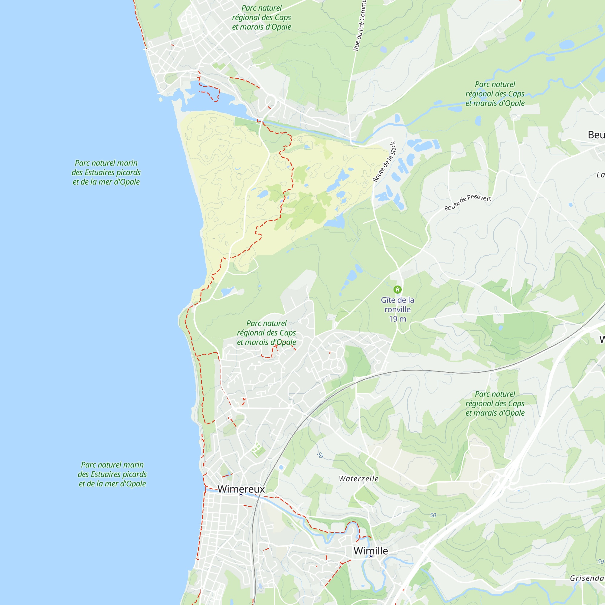 Gîtes de la Mer Sarl map