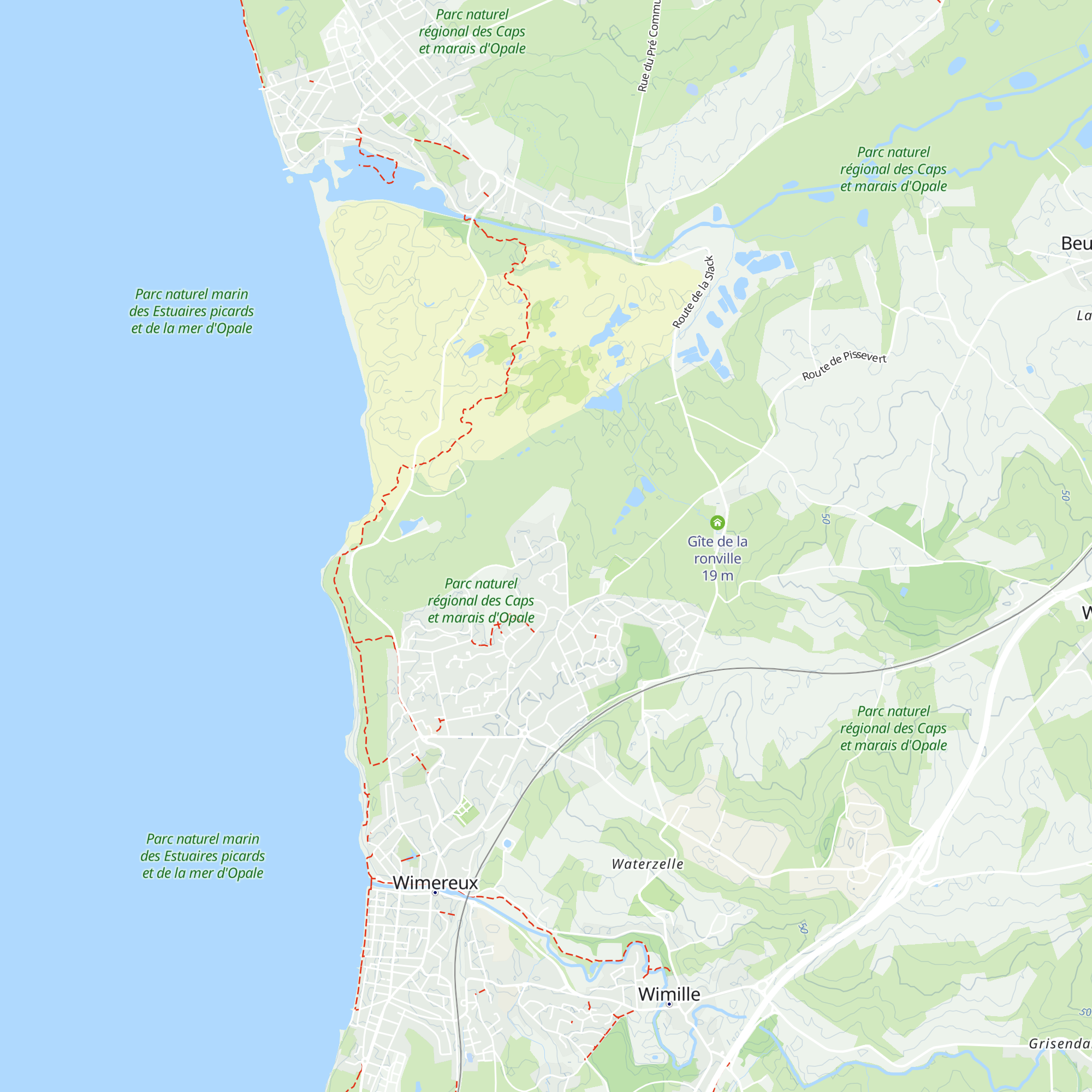 Gîtes de la Mer Sarl map