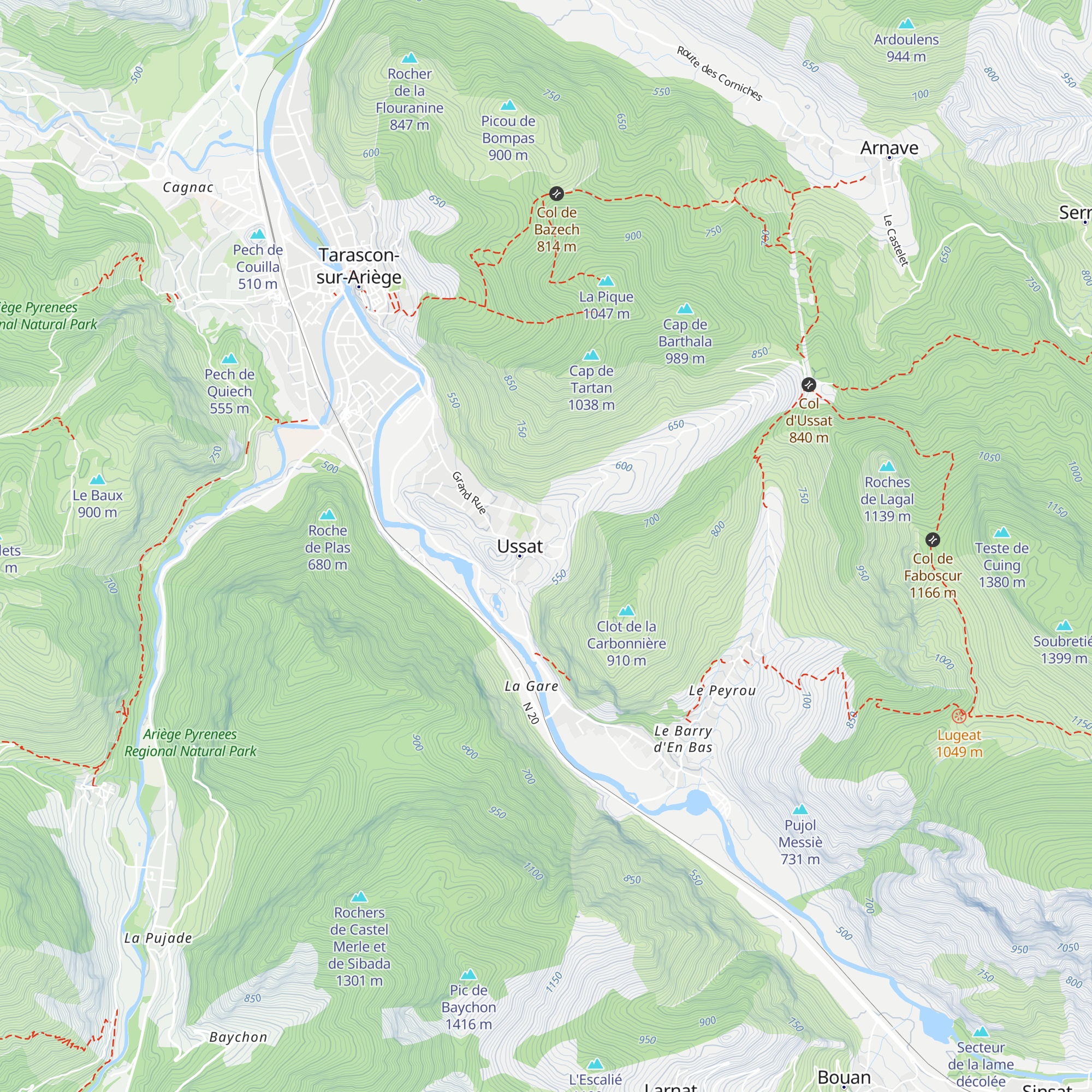 Gîte du levant map
