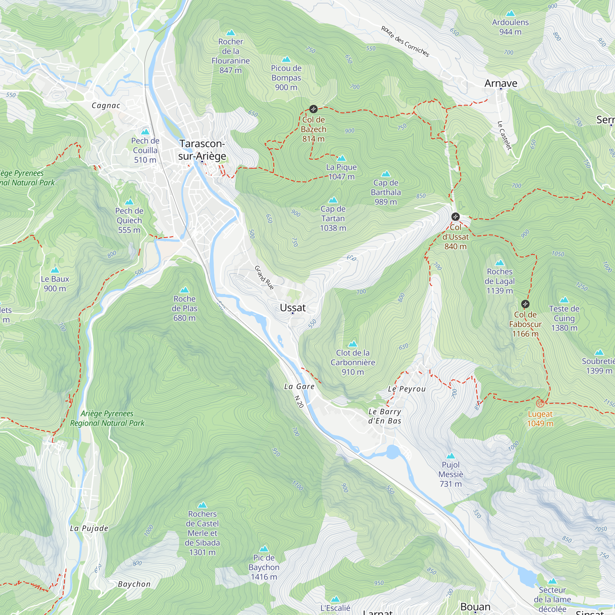 Gîte du levant map