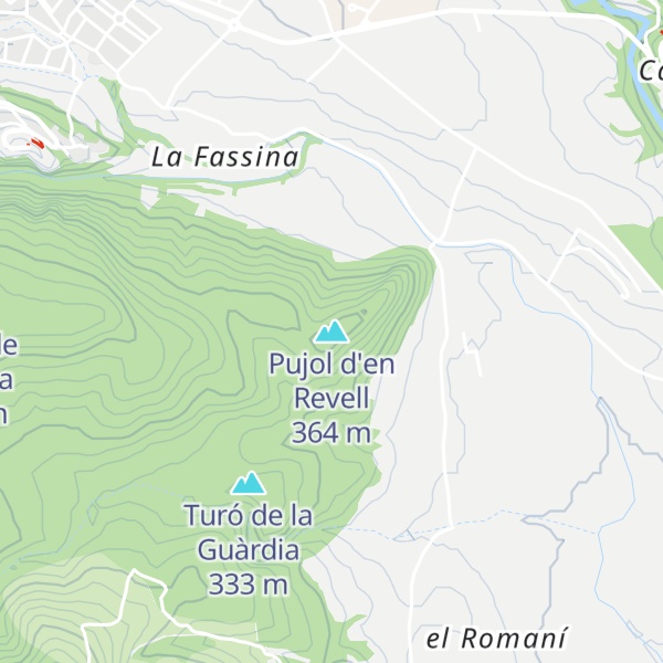 Map of Pujol d'en Revell