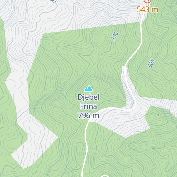 Map of Djebel Frina