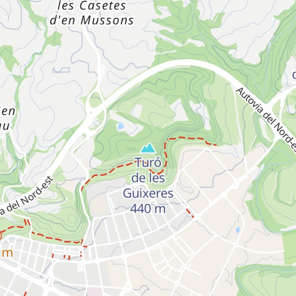 Map of Turó de les Guixeres