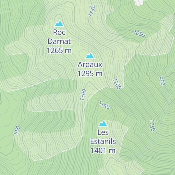 Map of Cabane des Estanils