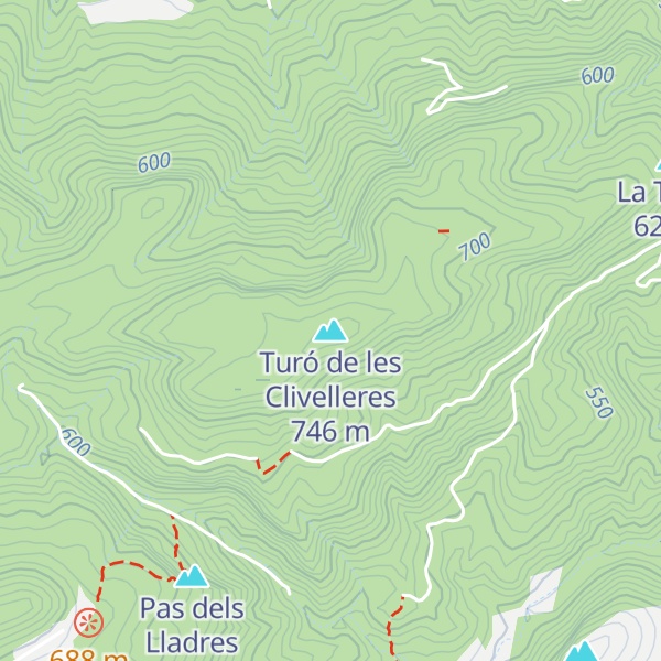 Map of Turó de les Clivelleres