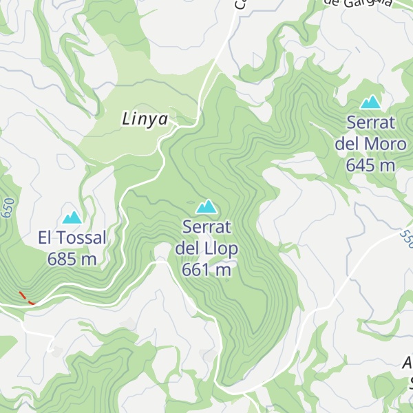 Map of Serrat del Llop