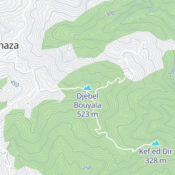 Map of Djebel Bouyala