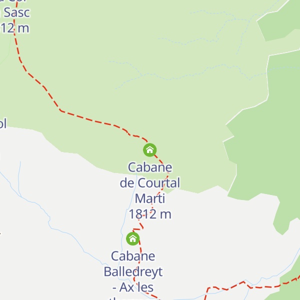 Map of Cabane de Courtal Marti